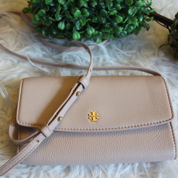 Tory Burch Handbags - Tory Burch wallet/crossbody pale blush new